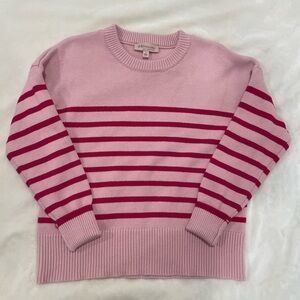Philosophy pink cozy stripped sweater